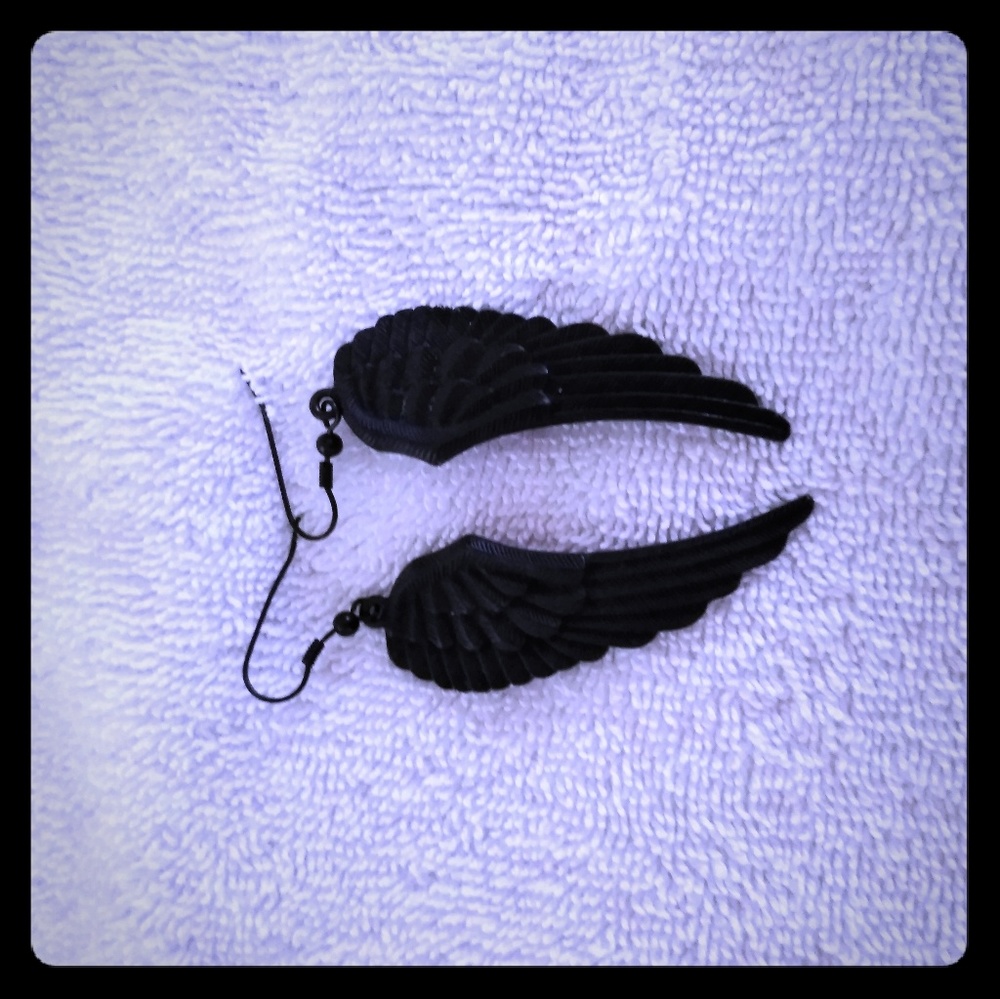 Angel wing earrings